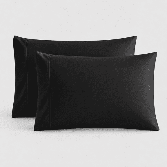 Swift Home 2-Pack Premium Solid Pillowcases, Luxuriously Soft, Easy Care, Standard
