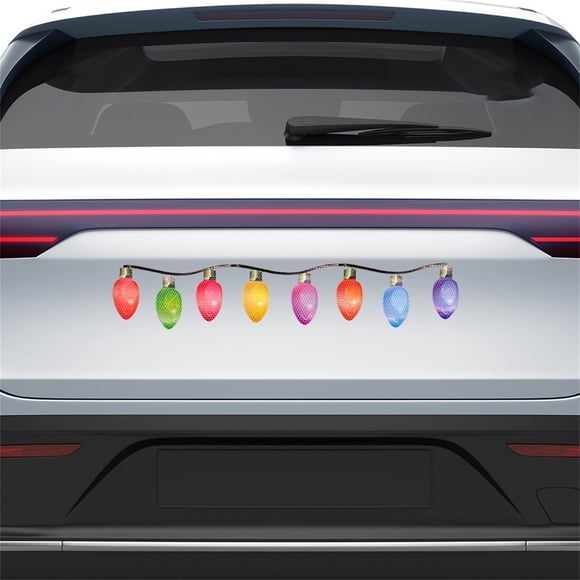 Reflective Bulb Magnets, Car Magnet Decorations with Magnetic Back, High Visibility Reflective Sticker Grade for Vehicles, Refrigerators, and Mailboxes
