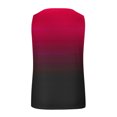thumbnail image 5 of Tank Top for Women Womens Striped Round Neck Button Elastic Tank Top, 5 of 5