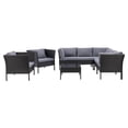 thumbnail image 1 of CorLiving Parksville L-Shaped Resin Wicker Patio Sectional Set, 1 of 9