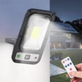 thumbnail image 1 of Boovnll Solar Wall Lights Black ABS IP65 Waterproof Motion Sensor Remote Control Outdoor, 1 of 9
