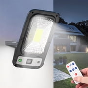 Solar Lights Outdoor Waterproof, Solar Outdoor Lights Motion Sensor Solar Powered Lights IP65 Waterproofing 3 Light Modes Light Control Remote Control Wall Lights For Fence Yard Garden Patio