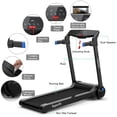 thumbnail image 4 of Tapis Roulant Électrique Pliant SuperFit 3 Hp avec Haut-Parleur Bleu, 4 of 9