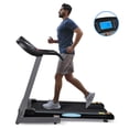 thumbnail image 1 of 12-Level Auto Incline 2.5HP Folding Treadmill with LCD Display, Ultra-Quiet Shock Absorption System, 17 inches Width, 8.5 mph Speed, 220lbs Max Weight, 1 of 9
