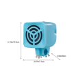 thumbnail image 3 of Lksixu Bluetooth Speaker Audio System Motorcycle Riding Wireless Bluetooth Audio System Subwoofer Hands- Speaker Bluetooth audio Electronics for Home Office School, 3 of 9