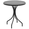 thumbnail image 1 of Outsunny Outdoor Side Table Round Patio Table with Steel Frame Black, 1 of 10