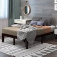 thumbnail image 2 of Gymax 14'' Full Size Wooden Platform Bed Frame w/ Strong Slat Support Espresso, 2 of 7