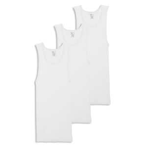 Jockey Men's 100% Cotton Big Man A-Shirt Tank - 3 Pack