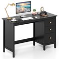 thumbnail image 1 of Patiojoy Computer Desk w/ 3 Drawers 48" Wide Writing Desk with Storage Laptop Study Desk w/ Anti-tip Kit Black, 1 of 9