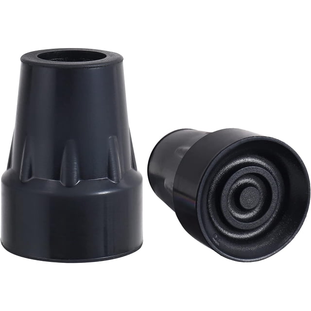 GHSDFBB Walking Cane Tips Heavy Duty 3/4\u201d Replacement of Black Rubber Tips Replacement