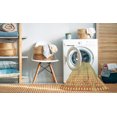 thumbnail image 2 of Ahgly Company Machine Washable Indoor Square Transitional Orange Area Rugs, 5' Square, 2 of 7