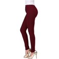 thumbnail image 3 of Jeans pour Femmes, Couleur Unie, Taille Haute, Jambe Droite, 3 of 6