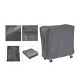 thumbnail image 1 of Refrigerated Truck Cover Black Oxford Cloth Refrigerated Truck Waterproof Dust Cover with Portable Handle Washable Cooler Cart Protector for Kitchen Shop, 1 of 9