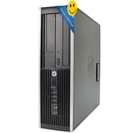 HP Compaq Elite 8200 SFF Desktop PC Computer Core i5 2400 8GB 128GB SSD Windows 10 Professional Power cord, Keyboard, Mouse, WiFi Refurbished