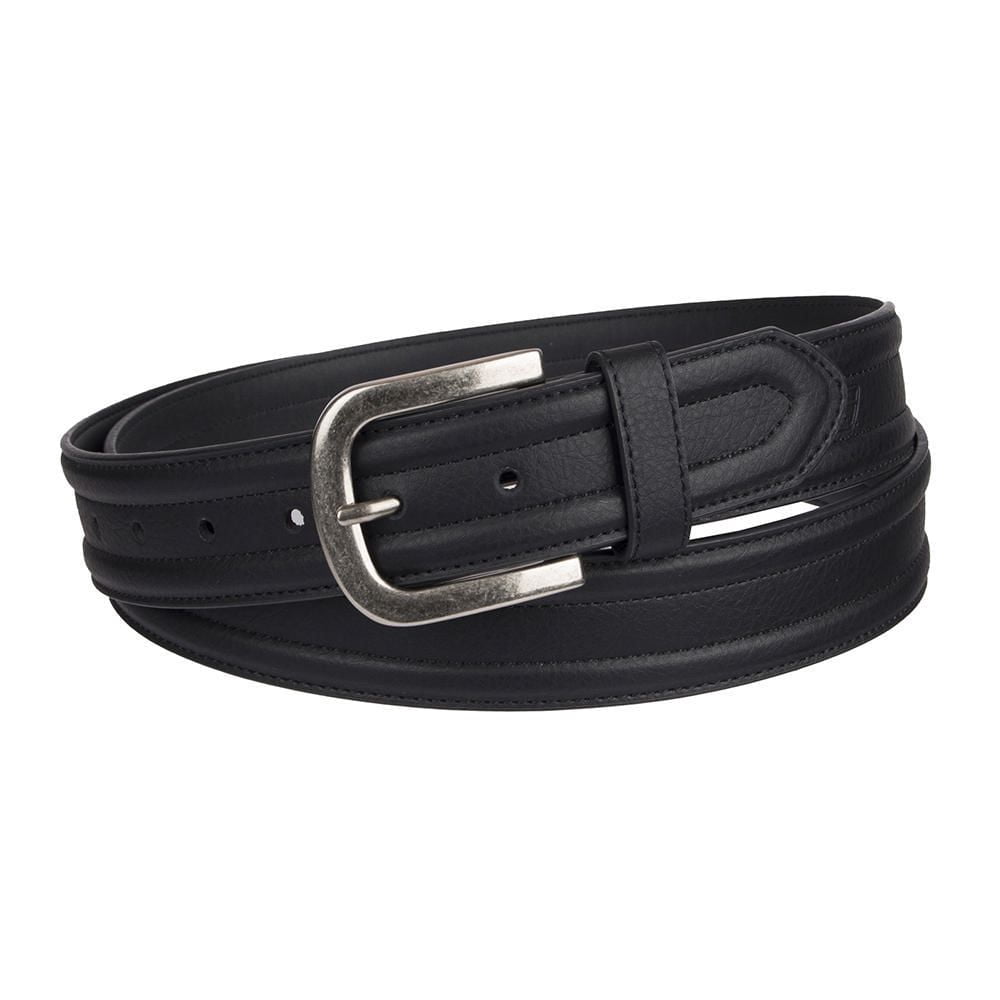 Genuine Dickies Big And Tall 38mm Harness Buckle Black Leather Belt