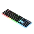 thumbnail image 2 of Cameland Illuminated Keyboard Floating Keys Mechanical Feel Gaming Keyboard Spherical Fingerprint Keycaps Multimedia Shortcuts High-Value Keyboard, 2 of 8
