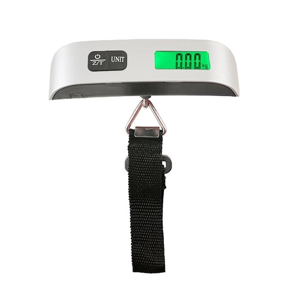 SharkTRUE Portable Luggage Scale With Green Backlight LCD Display, Multiple Measurement Units