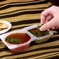 thumbnail image 2 of WIFKLSIIPG Double Compartment Condiment Container Double Condiment Containers with Lids 2 Compartment Snack Containers Double Compartment Snack Containers for to Go Sampling Travel, 2 of 4