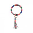 thumbnail image 4 of Tendance Mode Bracelet en Cuir Simple Grand avec Pompons Porte-Clés Bijoux, 4 of 9