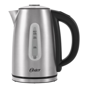 Oster Electric Kettle with 5 Temperature Settings, Stainless Steel, 1.7-L