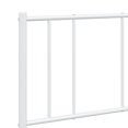 thumbnail image 4 of vidaXL Metal Bed Frame with Headboard White 150x200 cm King Size, 4 of 5