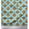 thumbnail image 1 of Soimoi Cotton Voile Fabric Diagonal Check Fabric Prints by Yard 42 Inch Wide, 1 of 1