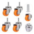 thumbnail image 3 of 4pcs Furniture Mute Caster Wheels Industrial Caster Wheels Silent Rotation Wheel, 3 of 8
