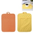 thumbnail image 2 of HBFAGFB Pot Holders and Oven Mitts Set for Kitchen, Hot Pads for Kitchen, 7.5" × 9"- Yellow, 2 of 4