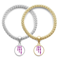 thumbnail image 1 of Morse Code Care Dot-line Representation Lover Bracelet Bangle Pendant Jewelry Couple Chain, 1 of 3
