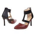 thumbnail image 2 of XZNGL Womens Shoes Back Zip Ankle Strap Sandals Super High Heel Pointed Toe Stilettos, 2 of 9