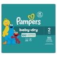 thumbnail image 3 of Pampers Baby Dry Diapers, Size 2, 12-18 lbs, Absorbent Disposable Diapers, 3 of 21