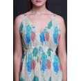 thumbnail image 4 of Bimba Floral Ladies Printed Resort Maxi DrawstringDressSpaghetti Strap Beach Wear-X-Large, 4 of 5