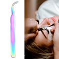 thumbnail image 2 of lionlar Stainless Steel Eyelash Extension Tweezers, Professional Straight Curved Eyelash A, 2 of 4