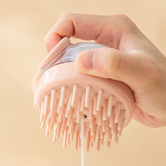 Press Type Silicone Pet Bath Brush Plus Liquid Massage Brush For Dog And Cat Bath Brush Pet Cleaning Supplies