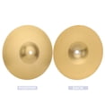thumbnail image 2 of Yeacher Brass Crash Cymbal Drum Instrument Cymbals Practical Alloy Cymbal for Percussion Instruments Players Beginners, 2 of 8