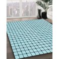 thumbnail image 3 of Ahgly Company Tapis Rond Lavable en Machine Intérieur Transitionnel Vert Écume de Mer, 3 Pieds Rond, 3 of 7
