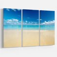 thumbnail image 1 of Designart - Sable de Plage sur la Côte Caribéenne Calme - Uvre d'Art Moderne sur Toile, 1 of 1