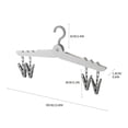 thumbnail image 2 of TopLLC Storage Bins Folding Clothes Hanger Portable Travel Multi Functional Plastic Clothes Hanger Storage Bags, 2 of 2