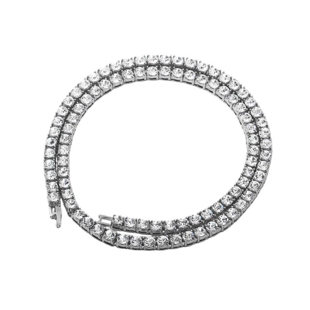 LYMAYTER Alloy Necklace Men's Hip Hop Style Necklace - Short, Stainless Alloy