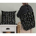 thumbnail image 5 of Soimoi Black polyester Crepe Fabric Floral Love Text Print Sewing Fabric Yard 42 Inch Wide, 5 of 5