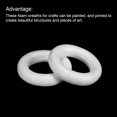 thumbnail image 4 of Unique Bargains 1.1 Inch Foam Wreath Forms Round Craft Rings for DIY Art Crafts Pack of 8, 4 of 5