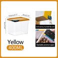 thumbnail image 2 of Bigersell Stackable Food Storage Containers with Lids Airtight Cereal Dispenser Dry Food Storage Containers for Cereal, Rice, Flour, Sugar Canister Kitchen Pantry Storage Organization Yellow One Size, 2 of 2