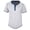 White, variant on AherBiu Mens Crewneck Casual T-Shirts Henley T Shirts for Men Summer Color Block Button Tee Shirts