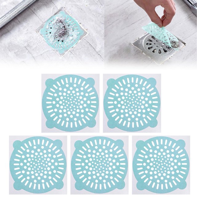 Oleegame 1PC Sink Drain Filter Cover Disposable Anti Blocking Floor Drain Water Tank Filter Home Bathroom Drain Hair Filter Sticker