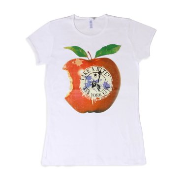 Chandail New York City pour Femme Take A Bite, Blanc 2TG