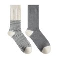thumbnail image 1 of Secret Lounge Chaussettes Jacquard Câble Mi-mollet 2P, 1 of 2