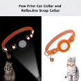 thumbnail image 4 of 2pcs Adjustable Airtag Cat Collars, Reflective Air Tag Cat Collar With Breakaway Safety Buckle And Bell, 4 of 5