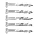thumbnail image 4 of Wood Self Tapping  Screw, Hex Lag Screws Neat DIN571 Standard 25PCS Excellent 304 Stainless Steel  For Carpentry, 4 of 8