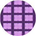thumbnail image 1 of Ahgly Tapis d'Intérieur Lavable en Machine Carré Violet Transitionnel, 3 Pieds Carré, 1 of 7