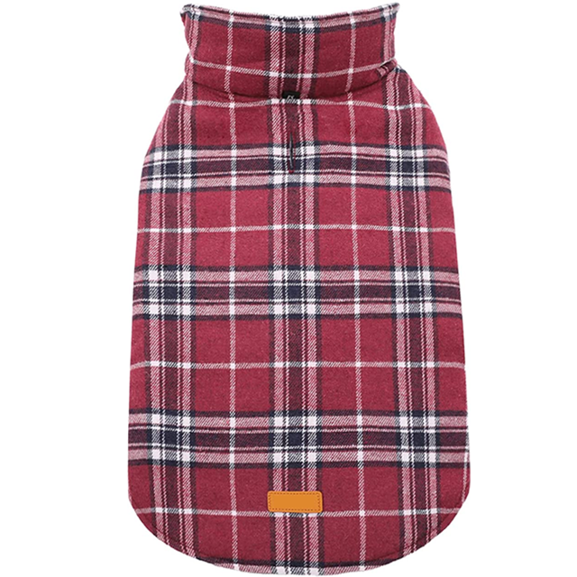 Dog Jackets Waterproof Coats for Dogs Windproof Cold Weather Coats Dog Clothes Reversible British Style Plaid Dog Sweaters